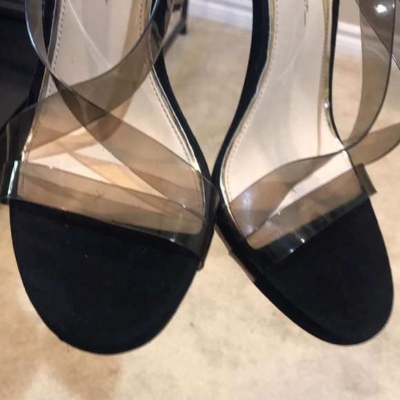 Jessica Simpson Dalechi Strappy Stiletto in Black with Translucent Strap-8.5 - Picture 6 of 7